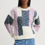 Desigual pulover din amestec de lana EDMONTON femei, culoarea bej, 24WWJF19