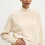 G-Star Raw pulover din amestec de casmir culoarea bej, cu turtleneck, D25218-D771