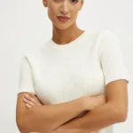 MICHAEL Michael Kors pulover de lana femei, culoarea bej, MF4612JF2G