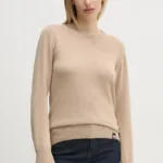 North Sails pulover din amestec de lana femei, culoarea bej, light, 095481