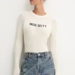 Miss Sixty pulover de lana femei, culoarea bej, light, 6L3RJ7291000