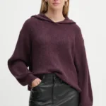 Levi's pulover femei, culoarea violet, calduros, A8509