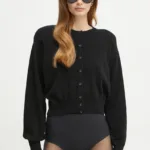 La Mania pulover de lana BELLE femei, culoarea negru, LM.BELLE
