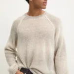 A.P.C. pulover de lana pull mavericks culoarea bej, light, WPABI.M23396