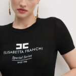 Elisabetta Franchi pulover femei, culoarea negru, light, MK81Q46E2