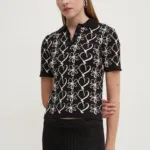 Desigual pulover COEURS femei, culoarea negru, light, 24WWTK98