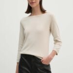 United Colors of Benetton pulover femei, culoarea bej, light