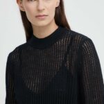 Marc O'Polo pulover din amestec de in culoarea negru, 403501060385