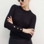 MICHAEL Michael Kors pulover de lana femei, culoarea negru, light