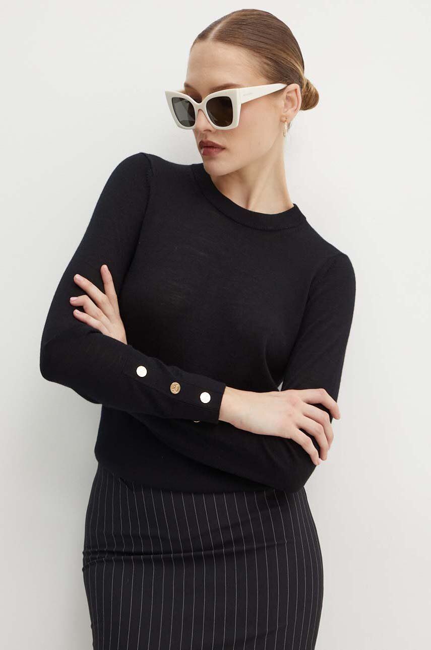 SS24-SWD0HC-99X_F1 MICHAEL Michael Kors pulover de lana femei, culoarea negru, light - imagine 1