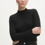 Answear Lab pulover femei, culoarea negru, light, cu turtleneck
