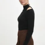 Answear Lab pulover femei, culoarea negru, light, cu turtleneck