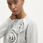 Answear Lab pulover din amestec de lana femei, culoarea gri
