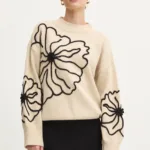 Answear Lab pulover femei, culoarea bej, cu turtleneck