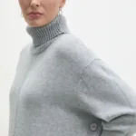 Answear Lab pulover femei, culoarea gri, cu guler