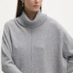 Answear Lab pulover femei, culoarea gri, cu guler