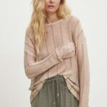 Answear Lab pulover femei, culoarea auriu, light