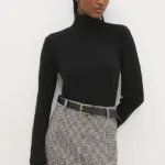 Answear Lab pulover femei, culoarea negru, light, cu guler