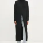 Answear Lab pulover femei, culoarea negru, cu guler