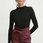 Answear Lab pulover femei, culoarea negru, light, cu turtleneck
