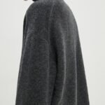 Day Birger et Mikkelsen pulover de lana Kendra - Soft Lamb femei, culoarea gri, cu guler, DAY65243471