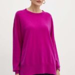 Liviana Conti pulover de casmir culoarea violet, light, F4WC59