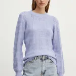 Silvian Heach pulover UMOK femei, culoarea violet, GPA24251MA
