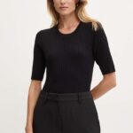 Mos Mosh pulover de lana femei, culoarea negru, light, 158950