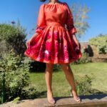 Rochie eleganta din barbie cu imprimeu floral Eleftheria 2