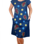 Rochie Traditionala din denim Sanda 39