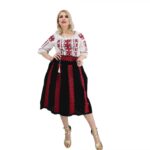 Set stilizat traditional format din ie si fusta 17