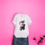Tricou Dama cu Fetite Alb 8