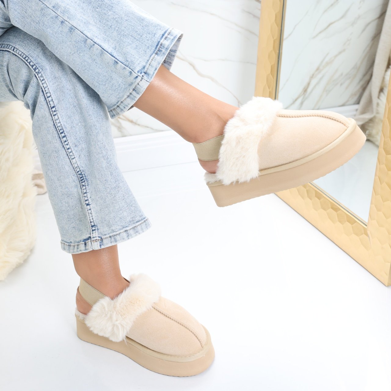 mocasini-dama-imblaniti-bej-din-piele-ecologica-intoarsa-arven25730 Mocasini Dama Imblaniti Bej din Piele Ecologica Intoarsa Arven - imagine 1