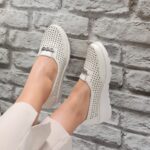 Pantofi dama Bej din Piele Ecologica Nataya - imagine 2