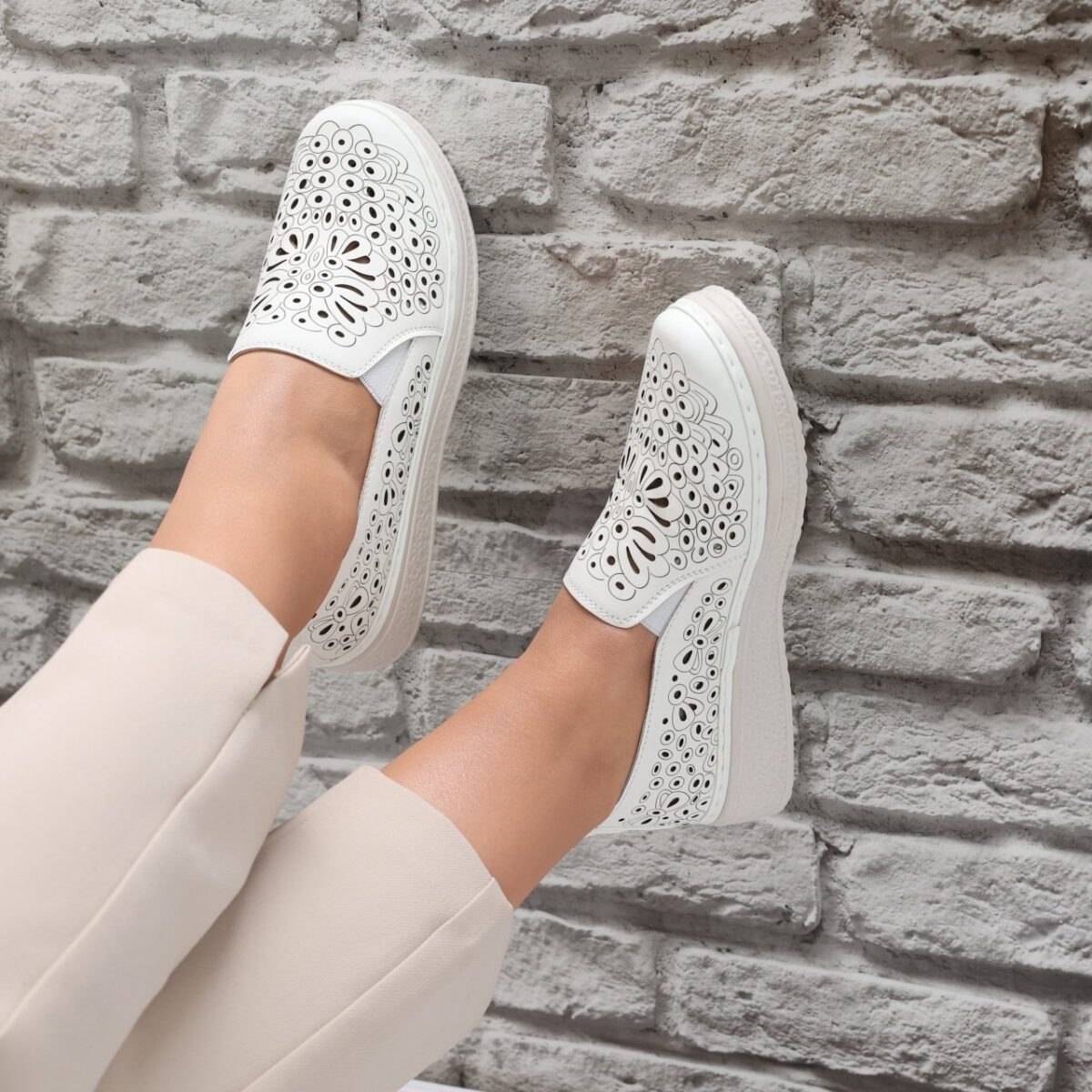 Pantofi dama casual Albi din Piele Ecologica Acona - imagine 2