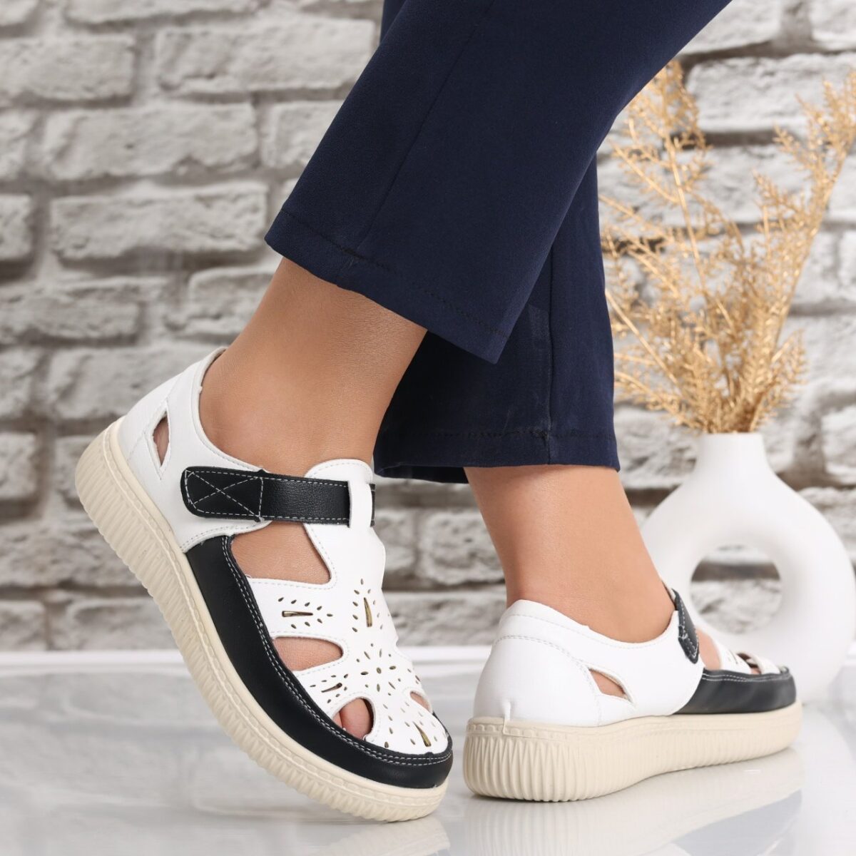 Pantofi dama casual Albi din Piele Ecologica Benia - imagine 2