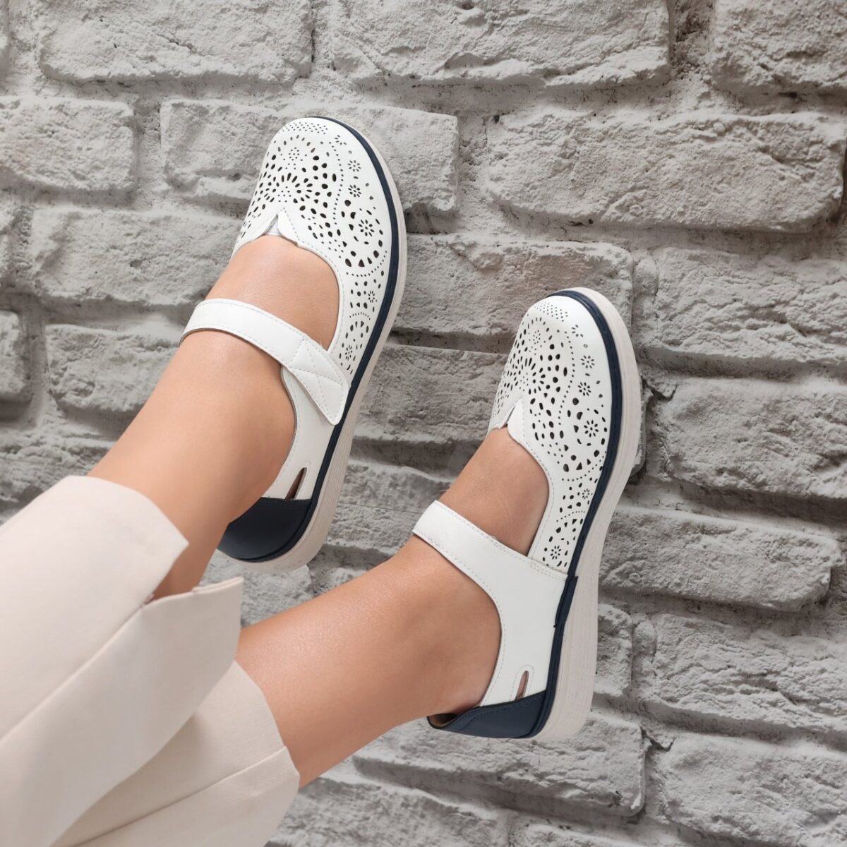 Pantofi dama casual Albi din Piele Ecologica Sensa - imagine 2