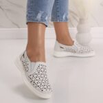 Pantofi dama casual Albi din Piele Naturala Lesara - imagine 2