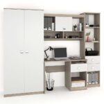 Ansamblu MODUS 3, birou, dulapuri, Oak, Alb