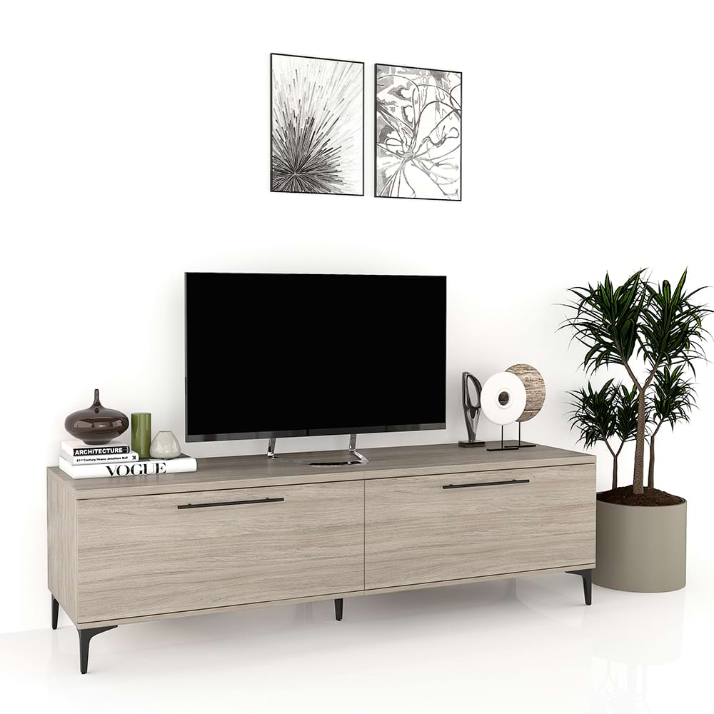 Comoda-TV-CUBO-B180-2-usi-Oak Comoda TV CUBO 180, 2U, Italian, Oak - imagine 1