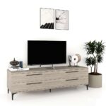Comoda TV CUBO 180, 4S, Italian, Oak