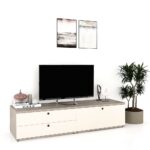 Comoda TV living CUBO 180, 1U, 2 sertare, Clasic, Oak, Vizon