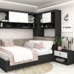 Dormitor colt ALESSIO 3, Antracit, Alb
