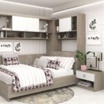 Dormitor colt ALESSIO 3, Oak, Alb
