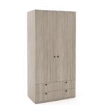 Dulap haine PRIMAVERA 90, H180, 2U2S, bara umerase, Oak