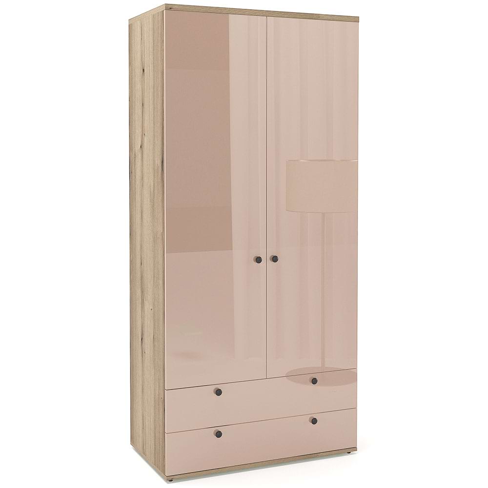Dulap-Primavera-90-H200-2U2S-polite-Stejar-Cappuccino-Gloss_6jio-g0 Dulap haine PRIMAVERA 90, H200, 2U2S, bara umerase, Stejar, Cappuccino Gloss - imagine 1