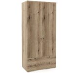 Dulap haine PRIMAVERA 90, H200, 2U2S, bara umerase, Stejar
