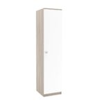 Dulap depozitare haine LINEA 45, A52, H200, 1U PO, Oak, Alb