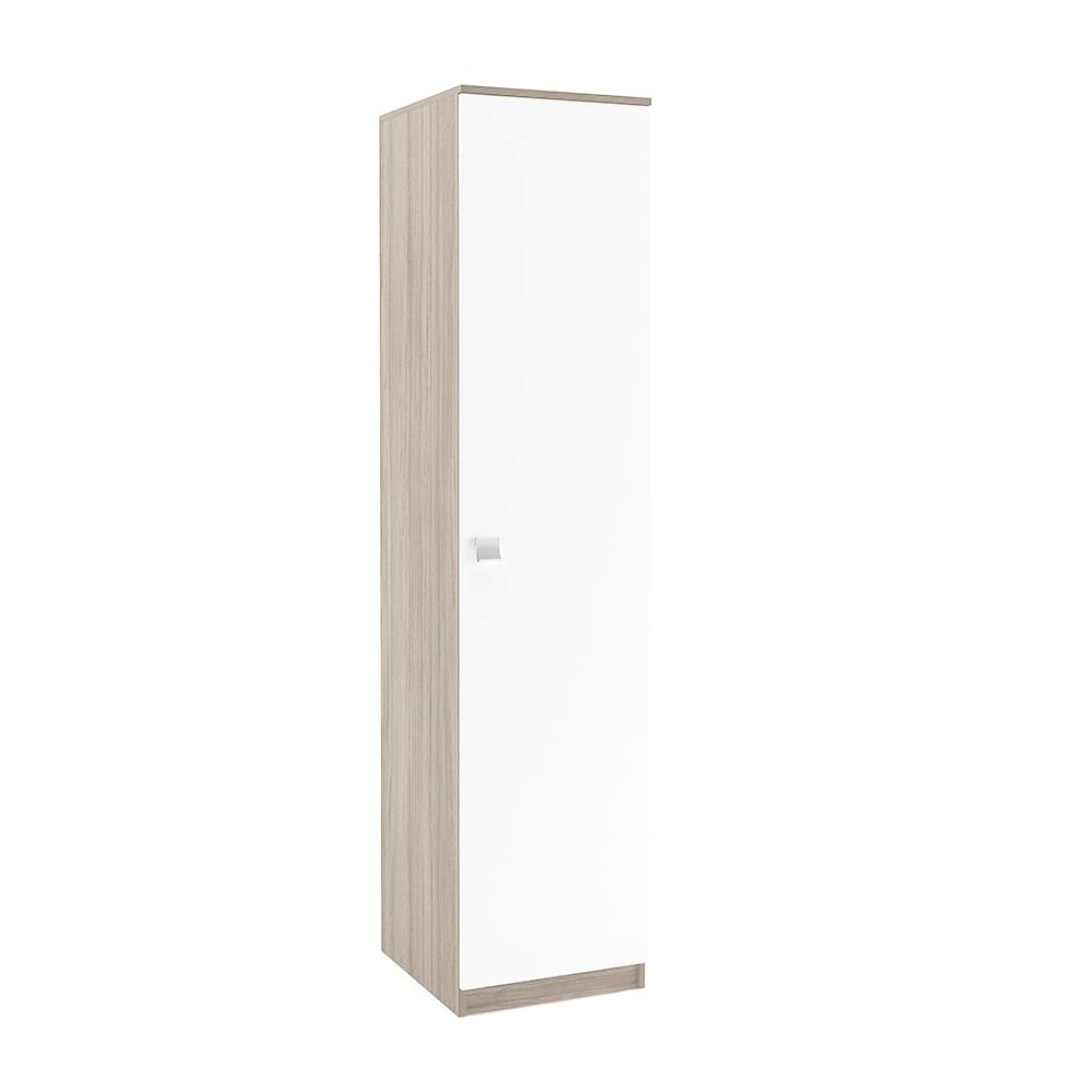 Dulap-haine-LINEA-45-1-usa-polite-Oak-Alb Dulap depozitare haine LINEA 45, A52, H200, 1U PO, Oak, Alb - imagine 1