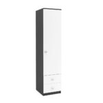 Dulap depozitare haine LINEA 45, A52, H200, 1U-151, 2S BU, Antracit, Alb